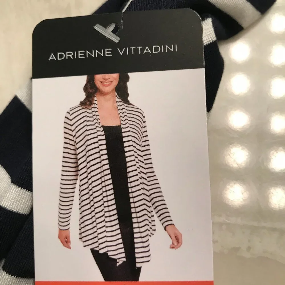 NWT Adrienne Vittadini Woman's Open Front Cardigan Knit - Picture 7 of 7